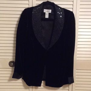 Bloomingdales Rayon/Silk Blazer Jacket w/Beads-S